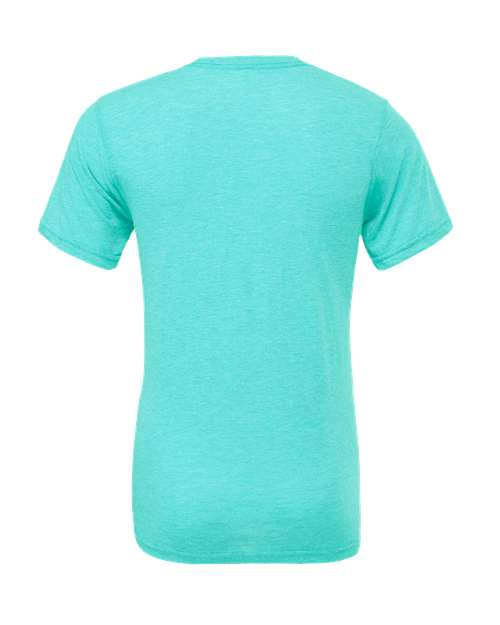Bella+Canvas 3413 Unisex Triblend Short Sleeve Tee - Sea Green Triblend - back