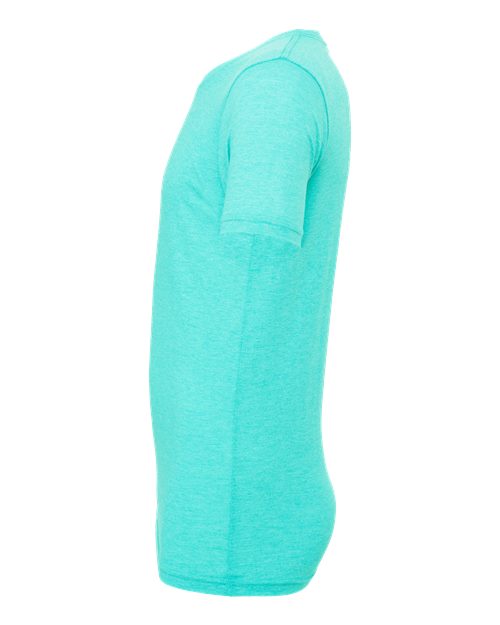 Bella+Canvas 3413 Unisex Triblend Short Sleeve Tee - Sea Green Triblend - side
