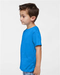 Rabbit Skins 3321 Toddler Fine Jersey Tee - Cobalt - model side