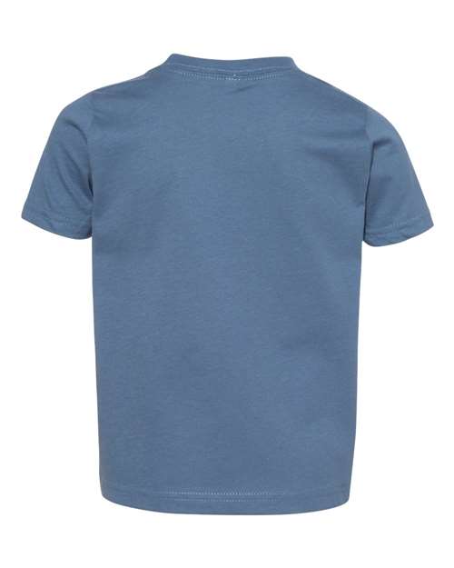 Rabbit Skins 3321 Toddler Fine Jersey Tee - Indigo - back