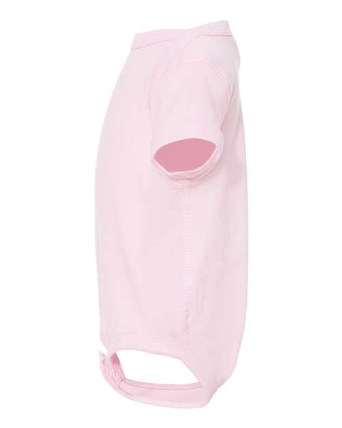 Rabbit Skins 4400 Infant Baby Rib Bodysuit - Ballerina - side