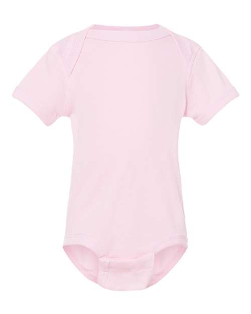 Rabbit Skins 4400 Infant Baby Rib Bodysuit - Ballerina - front