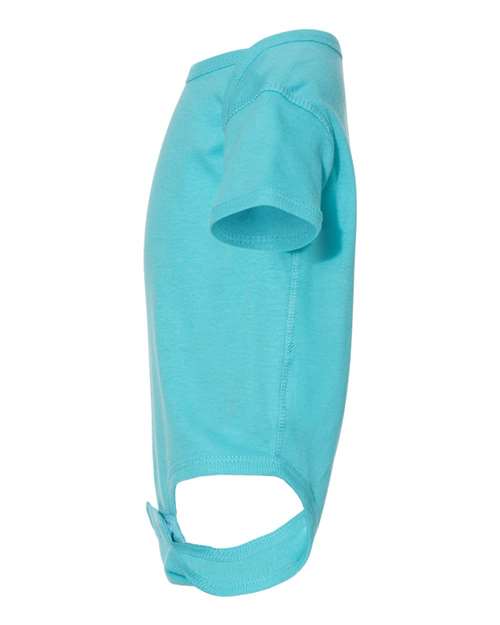 Rabbit Skins 4400 Infant Baby Rib Bodysuit - Caribbean - side