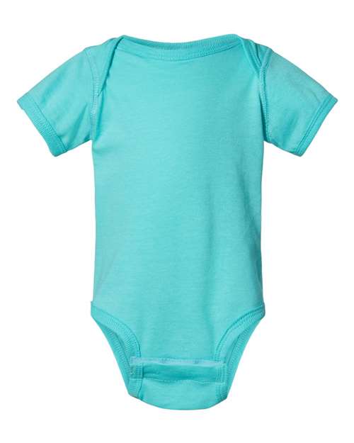 Rabbit Skins 4424 Infant Fine Jersey Bodysuit - Caribbean - front