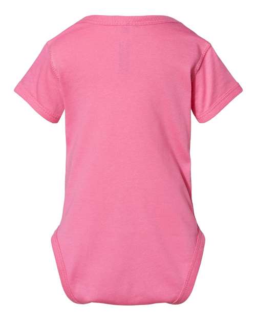 Rabbit Skins 4424 Infant Fine Jersey Bodysuit - Raspberry - back