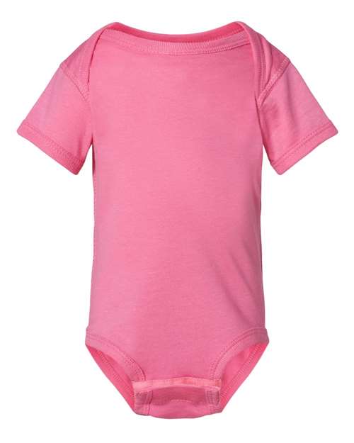 Rabbit Skins 4424 Infant Fine Jersey Bodysuit - Raspberry - front