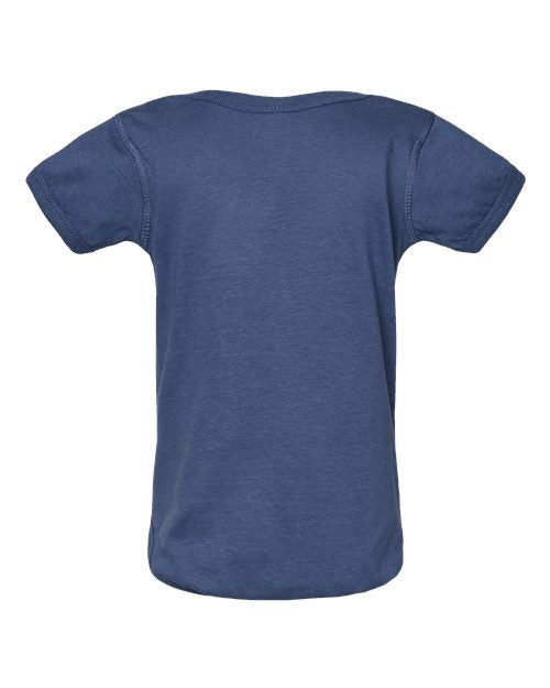 Rabbit Skins 4424 Infant Fine Jersey Bodysuit - Indigo - back