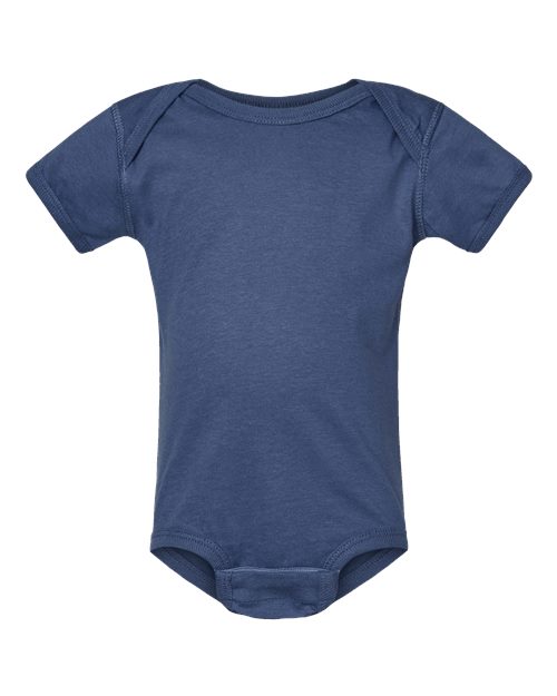 Rabbit Skins 4424 Infant Fine Jersey Bodysuit - Indigo - front