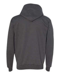Hanes P170 EcoSmart Hooded Sweatshirt - Charcoal Heather - back