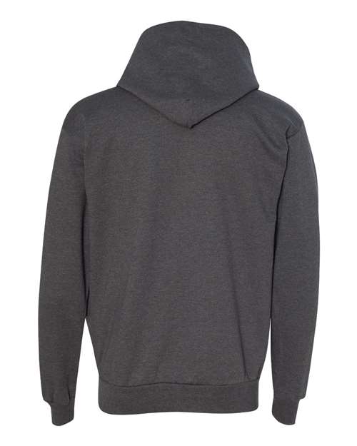 Hanes P170 EcoSmart Hooded Sweatshirt - Charcoal Heather - back