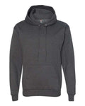Hanes P170 EcoSmart Hooded Sweatshirt - Charcoal Heather - flat front