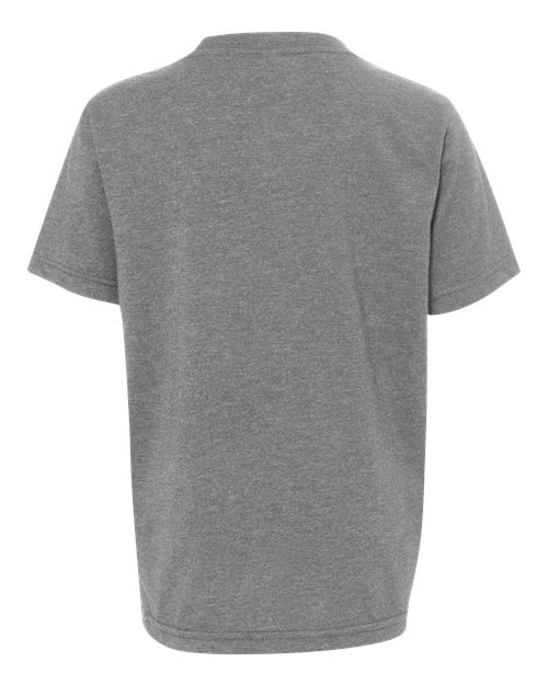 Next Level 3312 Youth CVC T-Shirt - Dark Heather Grey - back