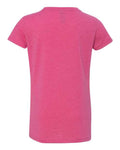 Next Level 3712 Girls’ CVC Princess T-Shirt - Raspberry - back