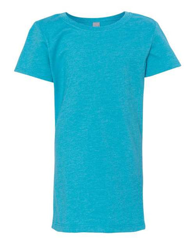 Next Level 3712 Girls’ CVC Princess T-Shirt - Bondi Blue - front