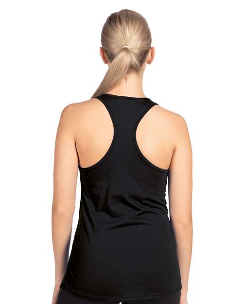 Next Level 1533 Women's Ideal Racerback Tank - Black - model back