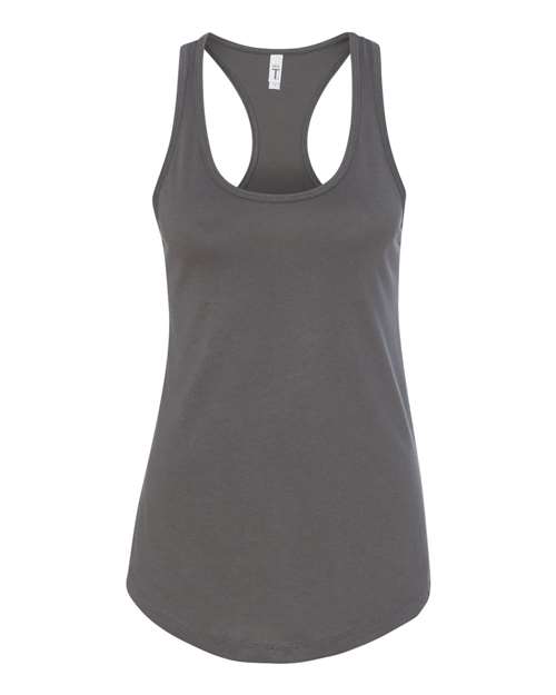 Next Level 1533 Women's Ideal Racerback Tank - Dark Grey - front