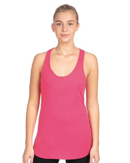 Next Level 1533 Women's Ideal Racerback Tank - Hot Pink - model front