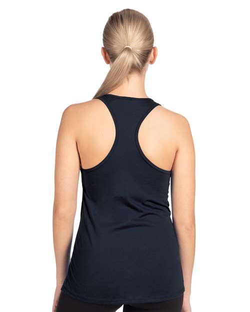 Next Level 1533 Women's Ideal Racerback Tank - Midnight Navy - model back