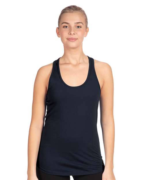 Next Level 1533 Women's Ideal Racerback Tank - Midnight Navy - model front