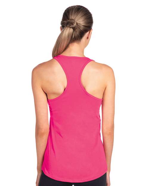 Next Level 1533 Women's Ideal Racerback Tank - Raspberry - model back