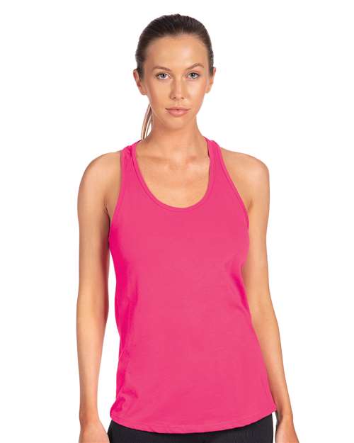 Next Level 1533 Women's Ideal Racerback Tank - Raspberry - model front