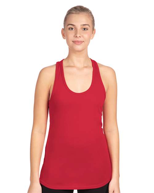 Next Level 1533 Women's Ideal Racerback Tank - Red - model front