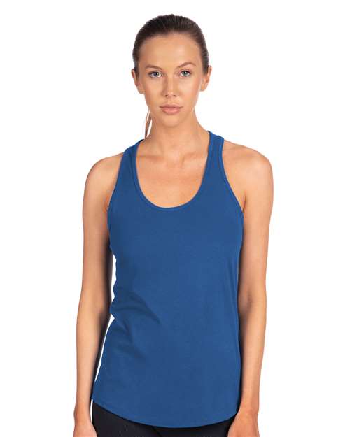 Next Level 1533 Women's Ideal Racerback Tank - Royal - model front