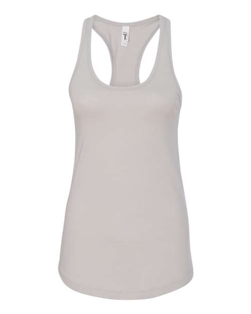 Next Level 1533 Women's Ideal Racerback Tank - Silver - front