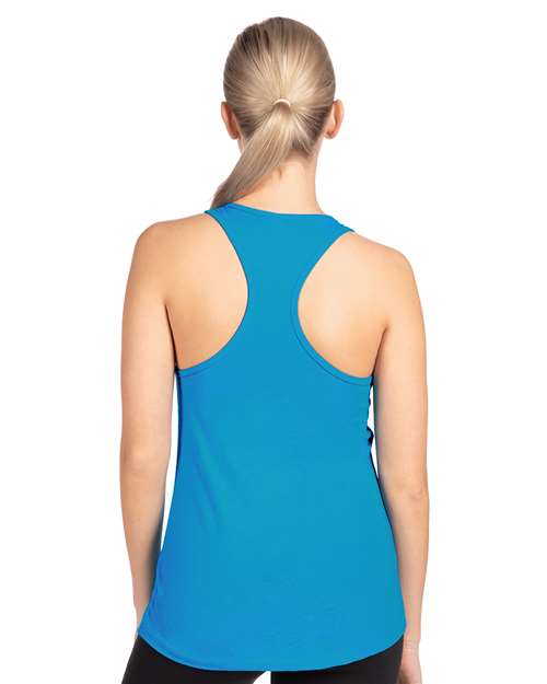 Next Level 1533 Women's Ideal Racerback Tank - Turquoise - model back