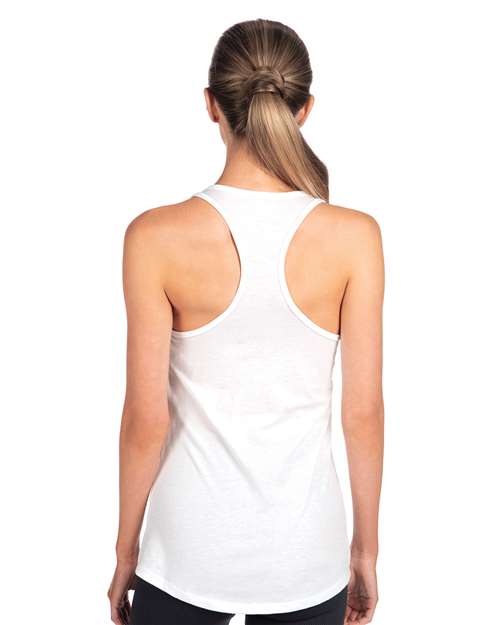 Next Level 1533 Women's Ideal Racerback Tank - White - model back