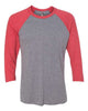 Vintage Red Sleeves/ Premium Heather Body