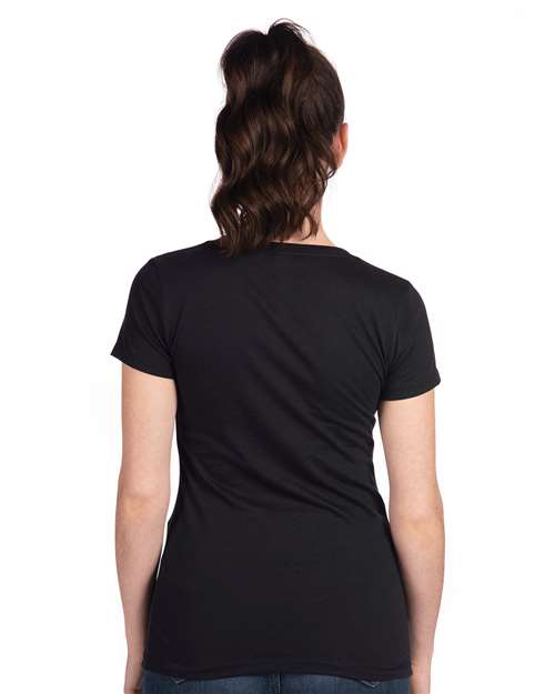 Next Level 1510 Women's Ideal T-Shirt - Black - model back