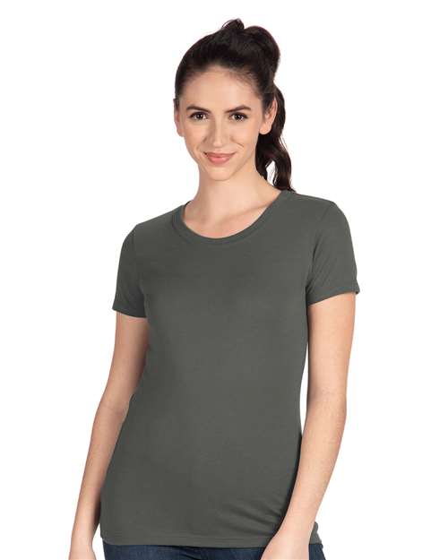 Next Level 1510 Women's Ideal T-Shirt - Dark Grey - model front