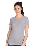 Next Level 1510 Women's Ideal T-Shirt - Heather Grey - model front