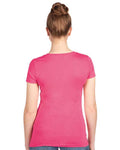Next Level 1510 Women's Ideal T-Shirt - Hot Pink - model back