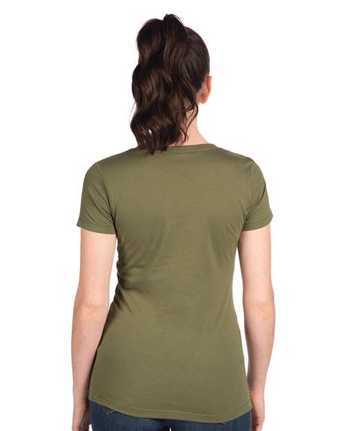Next Level 1510 Women's Ideal T-Shirt - Military Green - model back