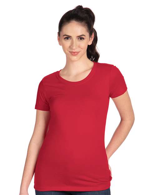 Next Level 1510 Women's Ideal T-Shirt - Red - model front