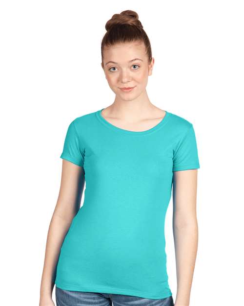 Next Level 1510 Women's Ideal T-Shirt - Tahiti Blue - model front
