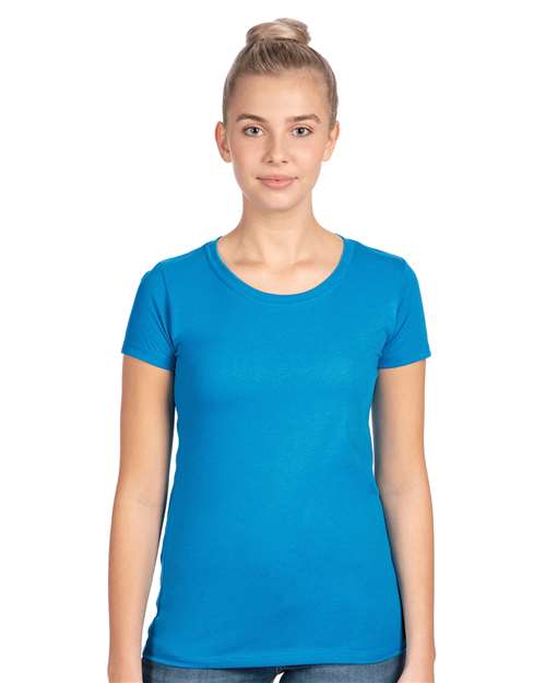 Next Level 1510 Women's Ideal T-Shirt - Turquoise - model front