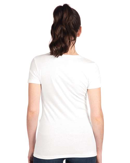Next Level 1510 Women's Ideal T-Shirt - White - model back