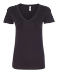 Next Level 1540 Women's Ideal V-Neck T-Shirt - Black - flat front