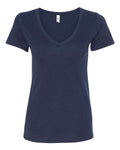 Next Level 1540 Women's Ideal V-Neck T-Shirt - Midnight Navy - flat front