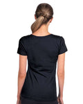 Next Level 1540 Women's Ideal V-Neck T-Shirt - Midnight Navy - model back