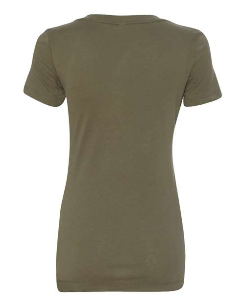 Next Level 1540 Women's Ideal V-Neck T-Shirt - Military Green - back