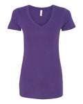 Next Level 1540 Women's Ideal V-Neck T-Shirt - Purple Rush - flat front