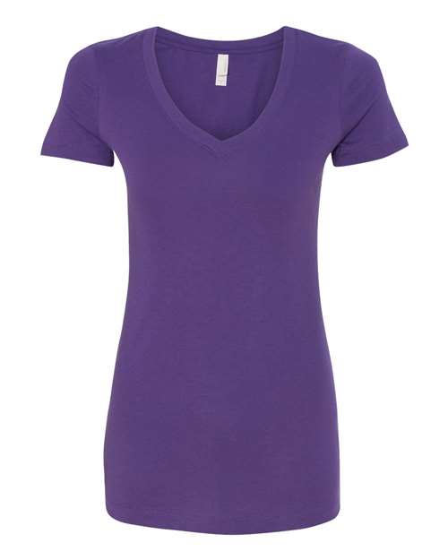Next Level 1540 Women's Ideal V-Neck T-Shirt - Purple Rush - flat front