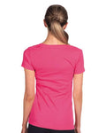 Next Level 1540 Women's Ideal V-Neck T-Shirt - Raspberry - model back