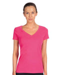 Next Level 1540 Women's Ideal V-Neck T-Shirt - Raspberry - model front