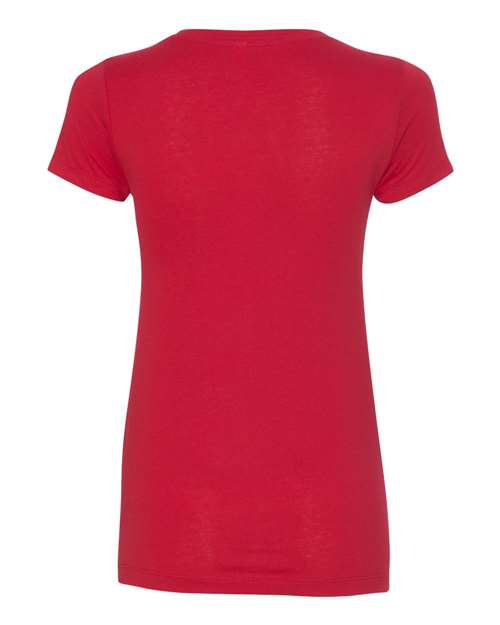 Next Level 1540 Women's Ideal V-Neck T-Shirt - Red - back