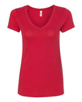 Next Level 1540 Women's Ideal V-Neck T-Shirt - Red - flat front